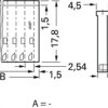 Socket housing, 1 pole, pitch 2.54 mm, straight, black, 926010-1