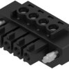 Socket header, 4 pole, pitch 3.81 mm, straight, black, 1792970000