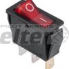 Przeł. kołys. podśw. średni ON-OFF AC czerwony