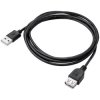 Akyga AK-USB-07 USB cable USB-A plug to socket 1.80 m Black