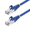 Cat8 Kabel Ethernet NLBL długość 1 m StarTech.com Niebieski Niska emisja dymu bez halogenu Ekranowane średnica 5.6 mm OD