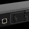 EX-11214HMVS USB 2.0 four-port industrial hub, 15-kV ESD, table, wall, DIN ra