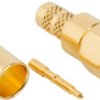 SMA plug 50 Ω, LMR-200, Belden 7807A, solder connection, straight, 132234