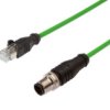Złącze Kablowe M12 Męskie Proste Rj45 4X0,14Mm 5M Pur Vk508f25