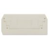 WAGO 284-330 2.5mm 2-conductor End and Intermediate Plate Light grey