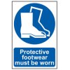 Scan 0016 Protective Footwear Must Be Worn - PVC 200 x 300mm