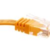 Kabel krosowy płaski patchcord U/UTP kat.6 żółty 3m 96420