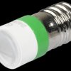 MELE2274 LED spot light, E10, green, 24 V, 14800 mcd, Ø10 mm