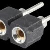 006-1-002-D-B1STF-XS0 Precision socket strip, 2.54 mm, 2 pin