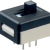 Slide switch, On-On, 2 pole, straight, 1 A/30 VDC, 25146NAH