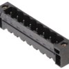 Pin header, 2 pole, pitch 5.08 mm, straight, black, 1837320000