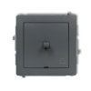 DECO Wyłącznik zwierny przycisk w stylu amerykańskim grafitowy mat 28DWPUS-4 KARLIK