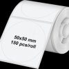6324 Label roll, round dia. 50 mm, 150 labels, white