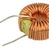 Indukcyjność; dławik drutowy pierścieniowy; TC100uH-3A; 100uH; 3A; 10%; fi 15,5x8,5mm; przewlekany (THT); pionowy; 8,5mm; 90mohm