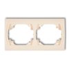 LOGO Ramka pozioma 2 podwójna beżowy 1LRH-2 KARLIK