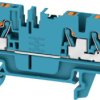 Through terminal block, push-in connection, 2.5 mm², 24 A, 8 kV, blue, 2674730000