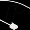 80772 RJ45 Network Cable Cat.6 UTP Ultra Slim 0.3 m white with short p