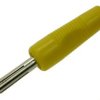 Wtyk bananowy; 4mm; BS425-Y; żółty; 44mm; przykręcany; RoHS