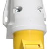 Złącze przemysłowe - zasilające 16A Gniazdo 110 V 2P + E Żeński Bals Żółty Montaż ścienny IP44