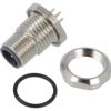 Złącze M12, męskie, gniazdo, proste, ilość pinów: 5, nieekranowane, IP67 43-01069