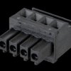31114104 Plug-in connection terminal, 4-pin, spacing 3.81 mm