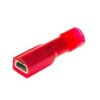 Konektor żeński 2.8 w pełnej izolacji czerwony
