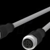 142MLA22020 Sensor cables, M12, 4-pin, coupling > coupling, 2 m