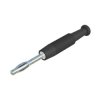 SKS Hirschmann 938420100 MSTF 2mm straight blade plug Black