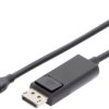 Digitus USB-C / HDMI adapter Złącze męskie USB-C®, Wtyczka HDMI-A 2.00 m czarny AK-300330-020-S ekranowanie, podwójne ek