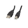 Kabel USB-A-USB-B 2.0 5M czarny ferryt Lanberg