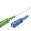 Kabel Światłowodowy (Ftth), Singlemode (Os2) White, Biały (Simplex), 1 M -...