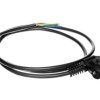 Przewód przyłączeniowy W-3 3x1,5 mm2 czarny z wtyczką kątową 1,5m 51.933