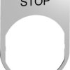Label holder, printed with "STOP", for Harmony XB4/XB5, ZBYM2304