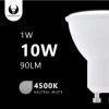 Żarówka LED GU10 1W 230V 4500K 90lm 38 Forever Light