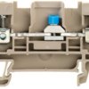 Disconnect/test-disconnect terminal block, screw connection, 0.5-4.0 mm², 32 A, 6 kV, dark beige, 1754960000