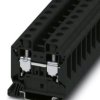 Through terminal block, screw connection, 1.5-25 mm², 2 pole, 76 A, 8 kV, black, 3044197