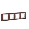 UNICA TOP Ramka 4 poczwórna pozioma tobacco MGU66.008.0M4 SCHNEIDER ELECTRIC