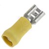 Konektor F 2,5 (6,3/0.8mm) izol.2.5»6.0mm2 żółty