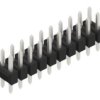Pin header, 20 pole, pitch 2.54 mm, straight, black, 10054935