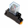 DPDT 8-pin DIN Rail Relay with Base