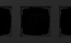 0215 153 Gira E1 cover frame, 5 gang, matte black
