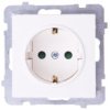 Sonata Gniazdo Pojedyncze Z/U Schuko Z Przesłonami Ecru Gp-1Rsp/M/27