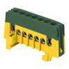 Listwa zaciskowa izolowana PRO PE, 7 przewodów, zielony,OR-LZ-8208/7/GN