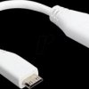 SC0864 Raspberry Pi - mini HDMI to HDMI, 10cm, white