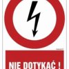 ZNAK - HC007 Nie dotykać 50 x 75 cm PN - Płyta 1mm