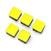 Tact Switch 12x12mm z nasadką - kwadrat żółty - 5szt
