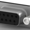 D-Sub socket, 9 pole, standard, equipped, straight, solder pin, 1-5747150-3