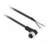 Złącze kątowe M8 3-pinowe z kablem 2m, XZCP0666L2