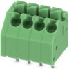 PCB terminal, 4 pole, pitch 3.5 mm, AWG 24-16, 8 A, spring-clamp connection, green, 1984989