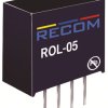 Konwerter DC/DC ROL, Uwe 12V dc, Uwe 5V dc, Uwy 12V dc, Recom 42 mA 0.5 W -40 °C 85 °C Otwór przelotowy
